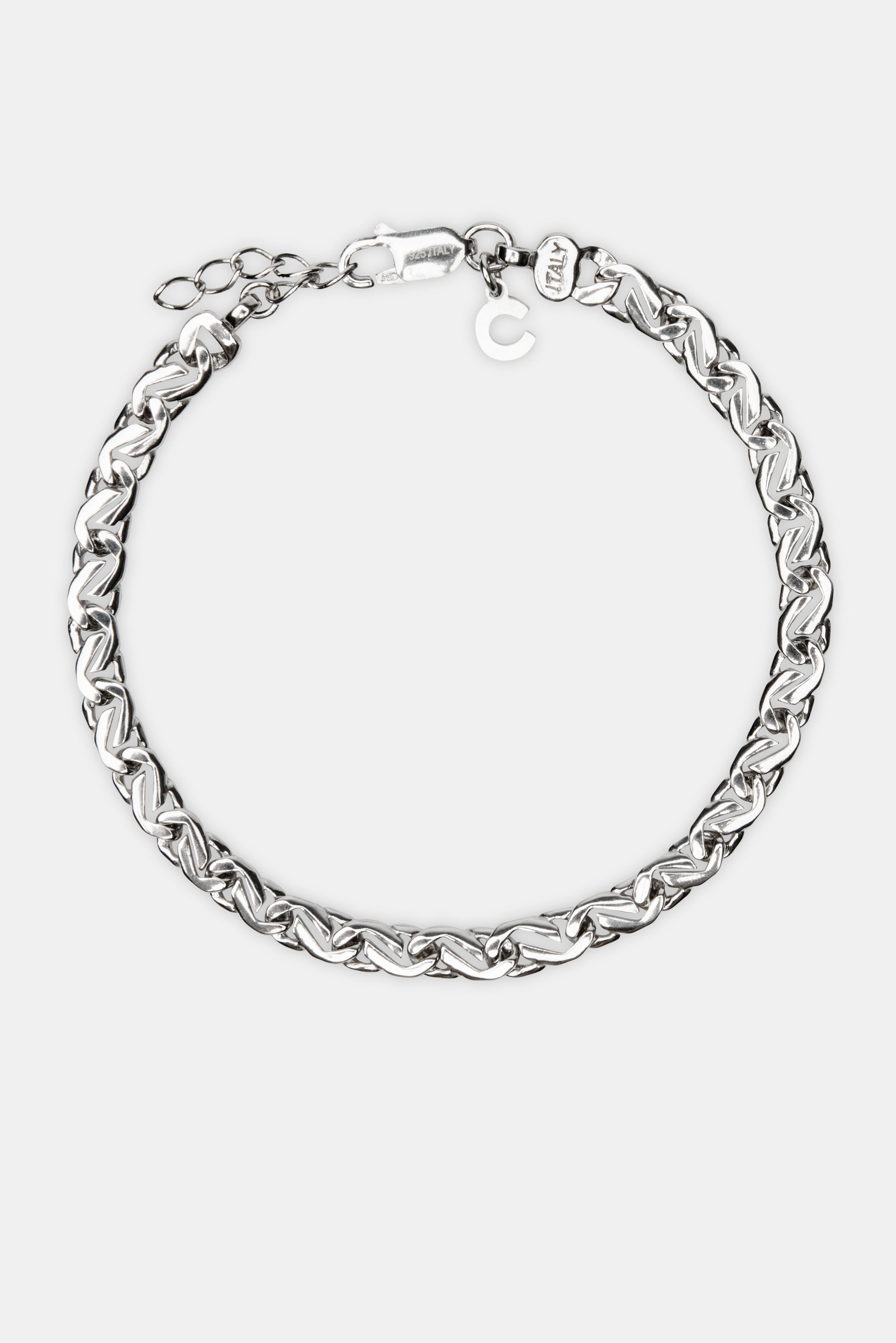 Polished Diamond Cut Bracelet - 5mm 