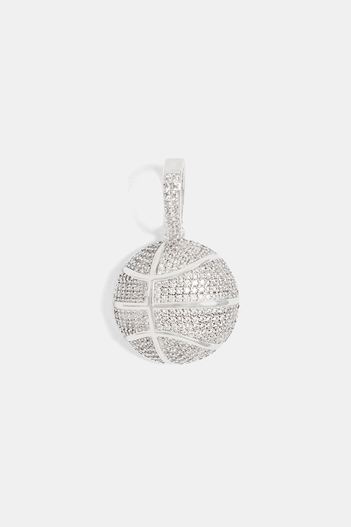 Sterling silver clearance basketball pendant