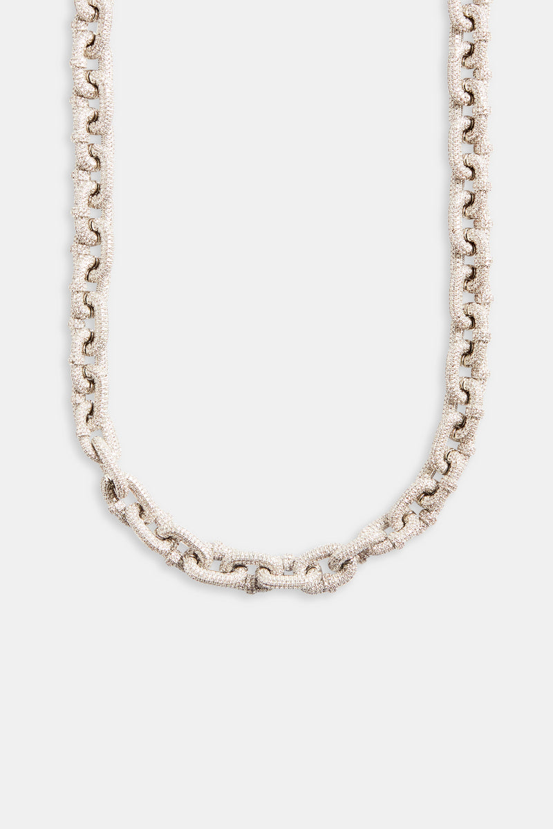 14mm Iced Chunky Link Pave Chain