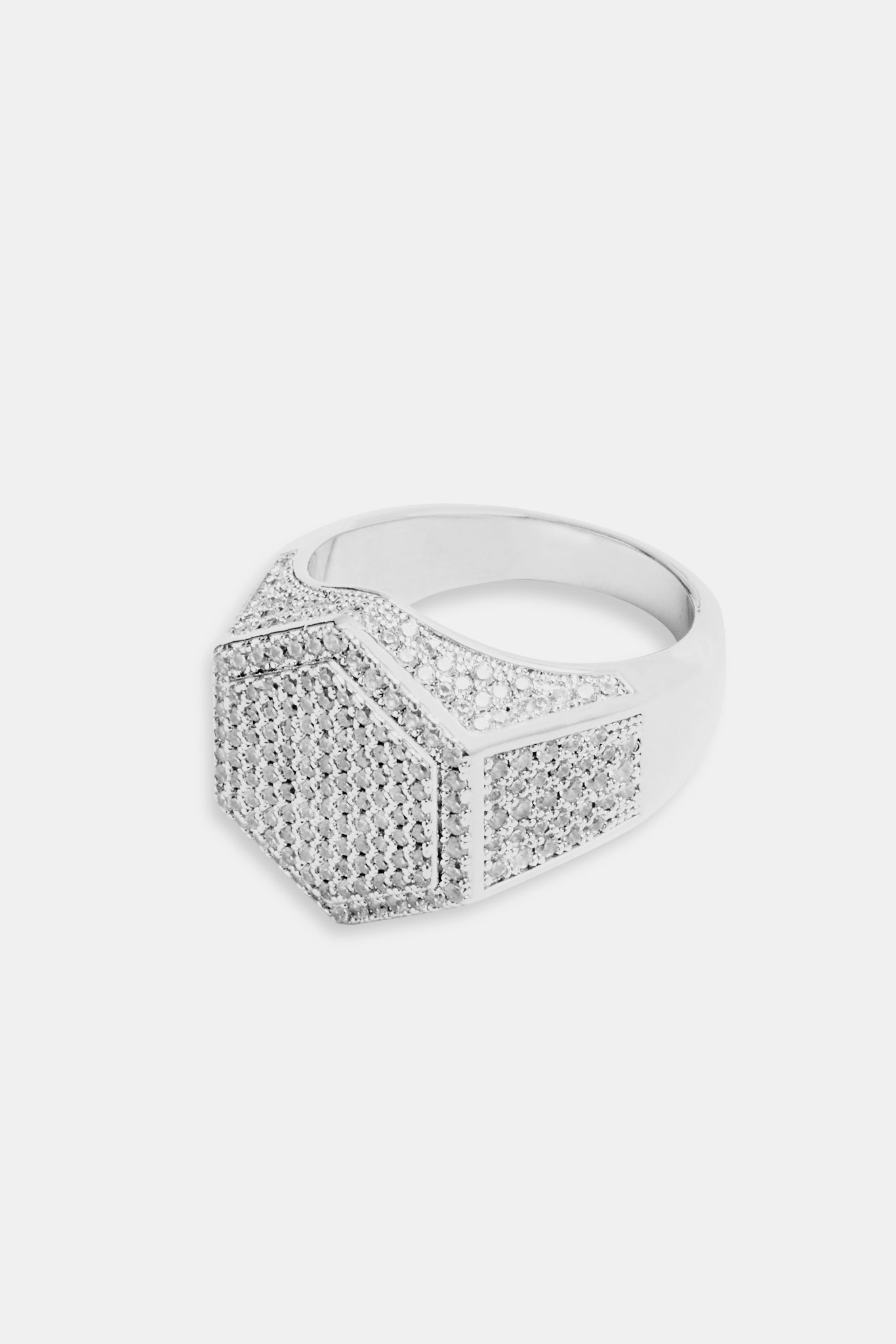 18mm Iced CZ Pave Chunky Ring – Cernucci