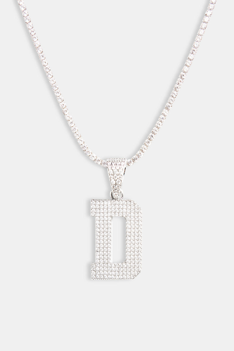 Iced D Pendant