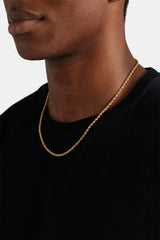 3mm Rope Chain - Gold