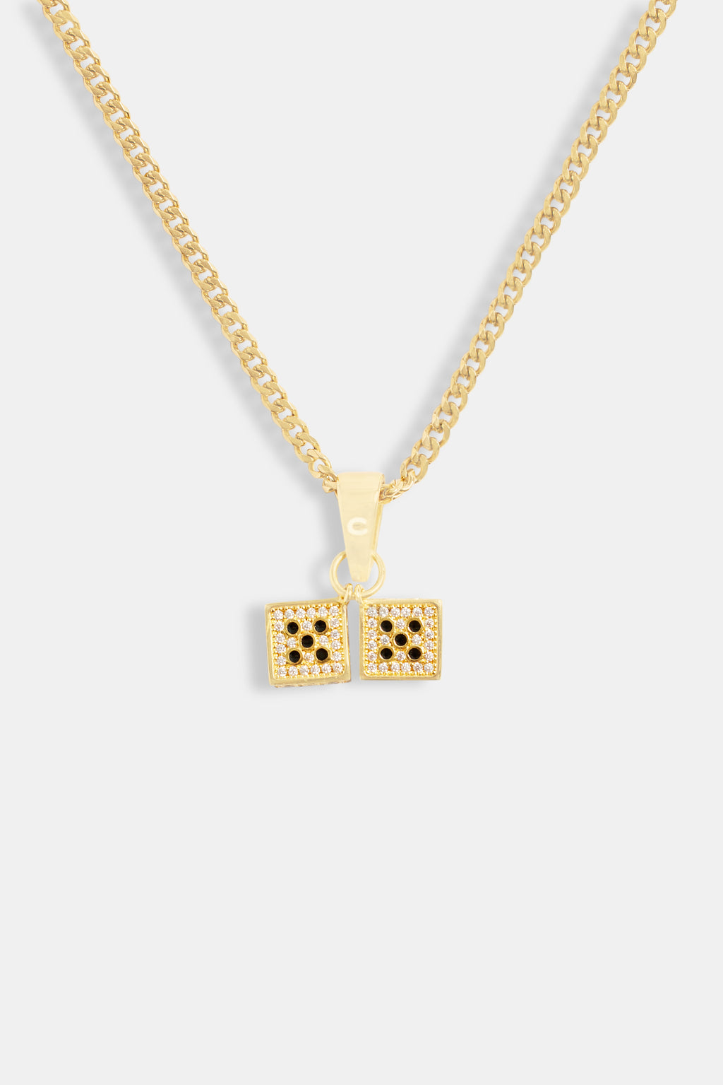 Gold hot sale dice pendant