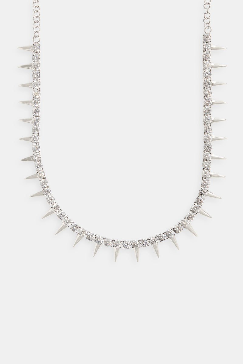 5mm Iced CZ Tennis Spike Choker