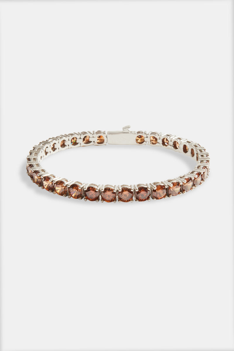 5mm Tennis Bracelet - Coffee