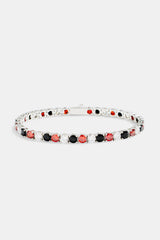 5mm Casino Tennis Bracelet - Red