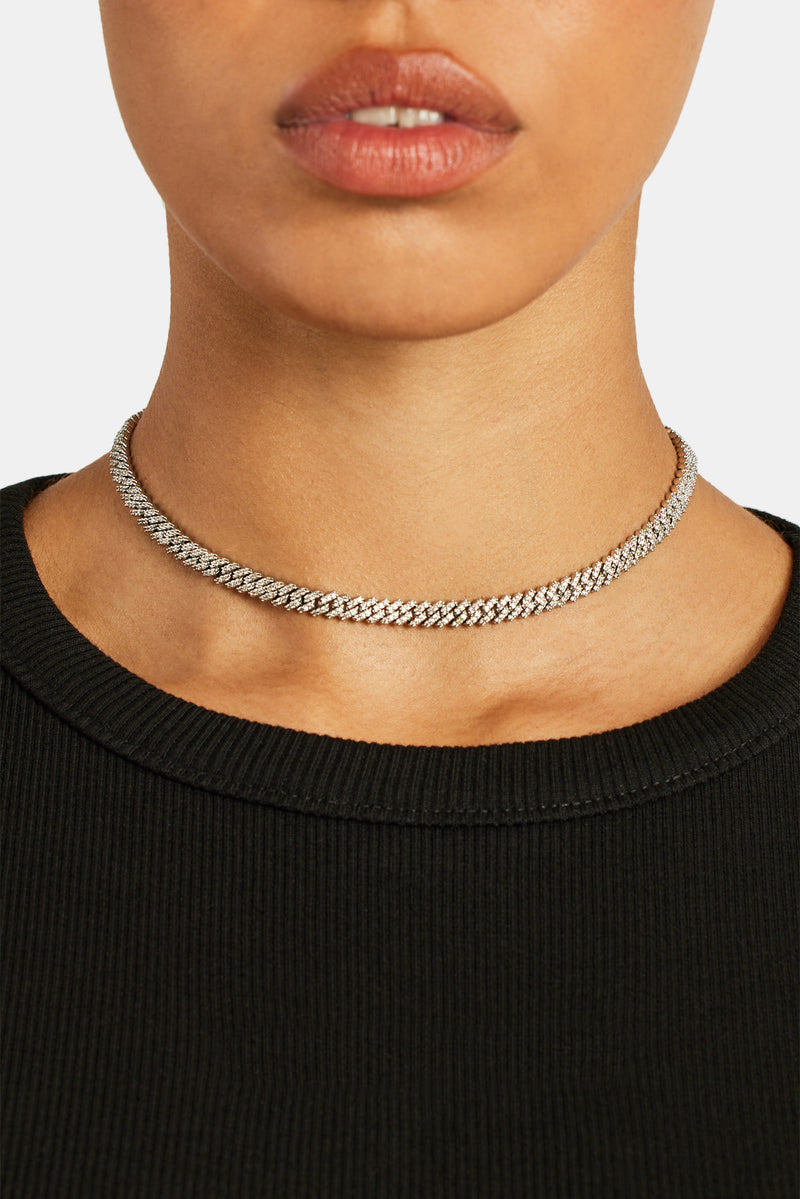 5mm Iced Prong Chain Choker