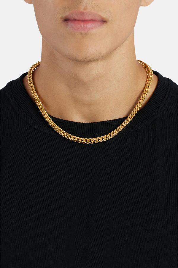 6mm Franco Adjustable Chain - Gold