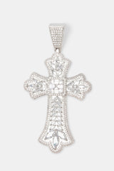 Iced Pear Large Cross Pendant