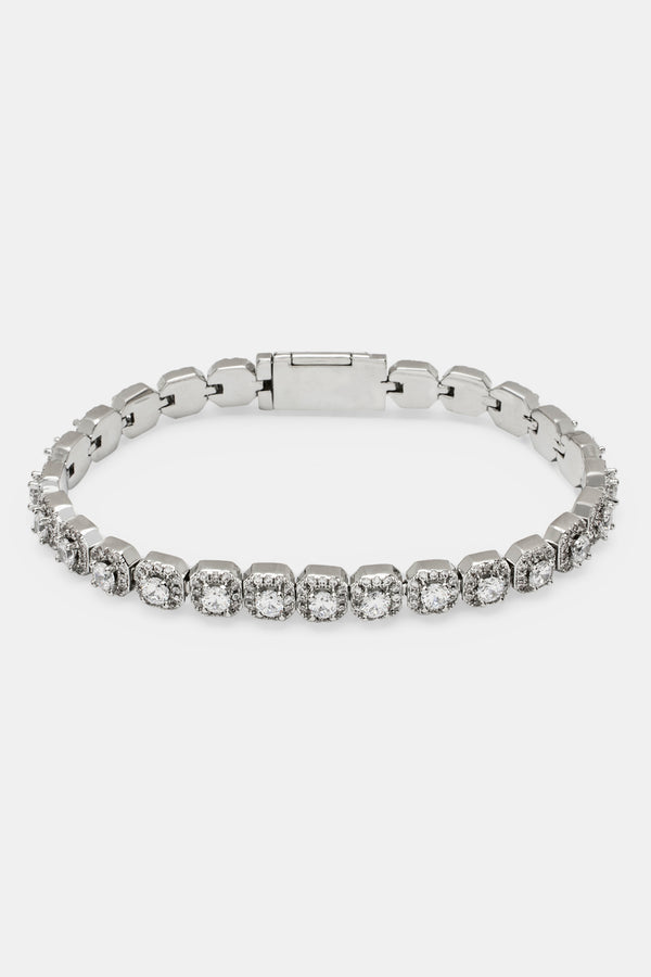 7mm Clustered Tennis Bracelet