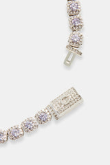 7mm Iced Lilac CZ Cluster Choker