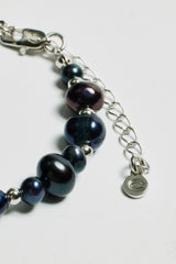 8mm Freshwater Black Pearl Bracelet