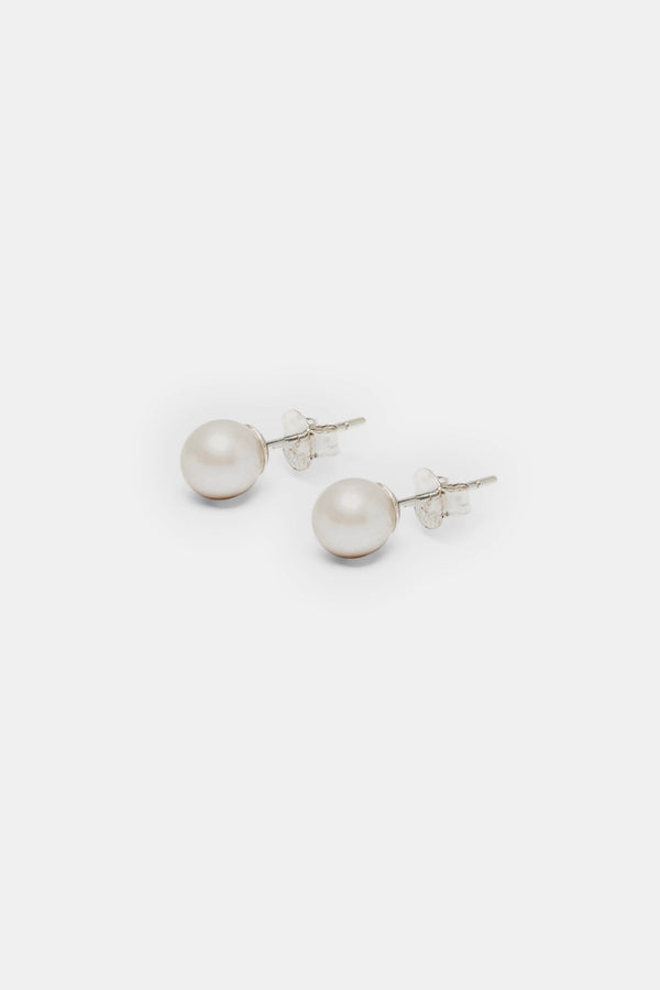 925 6mm Freshwater Pearl Stud Earrings