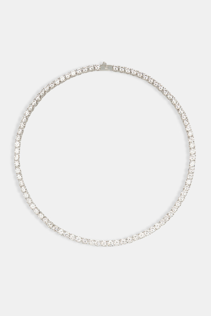 Womens Round Tennis Chain