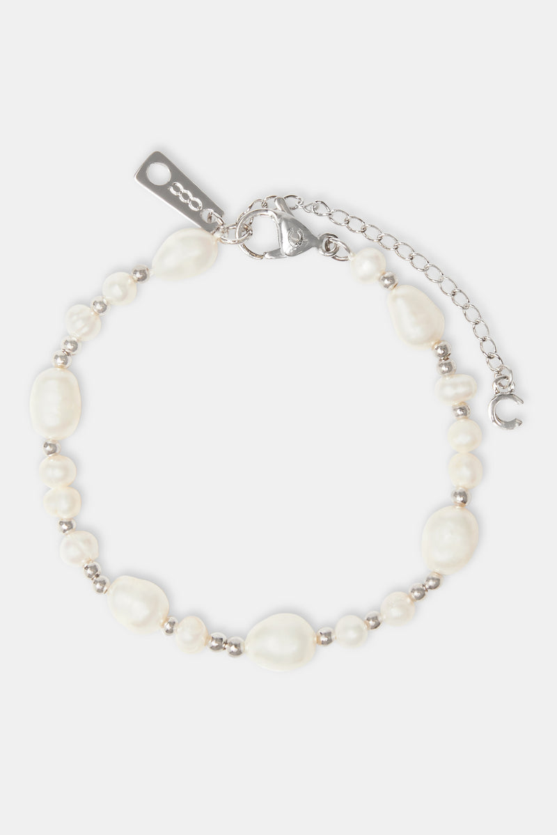 Baroque Freshwater Pearl Bracelet - White