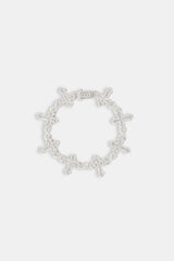 Iced Cross Baguette Bracelet - 20mm