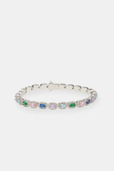 Multi Colour Iced Bezel Bracelet