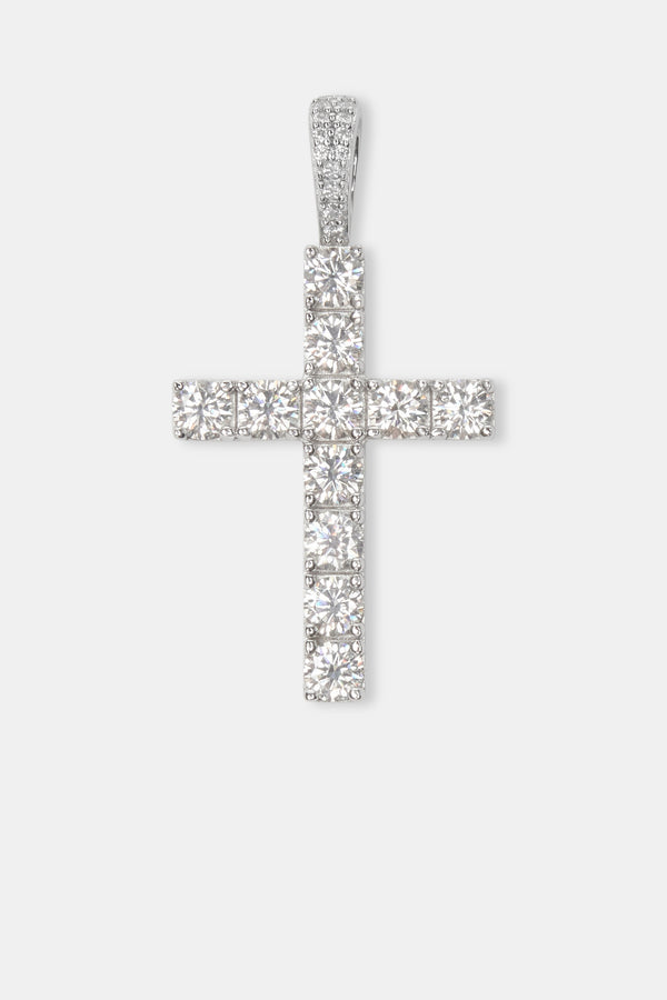 Moissanite Cross Pendant