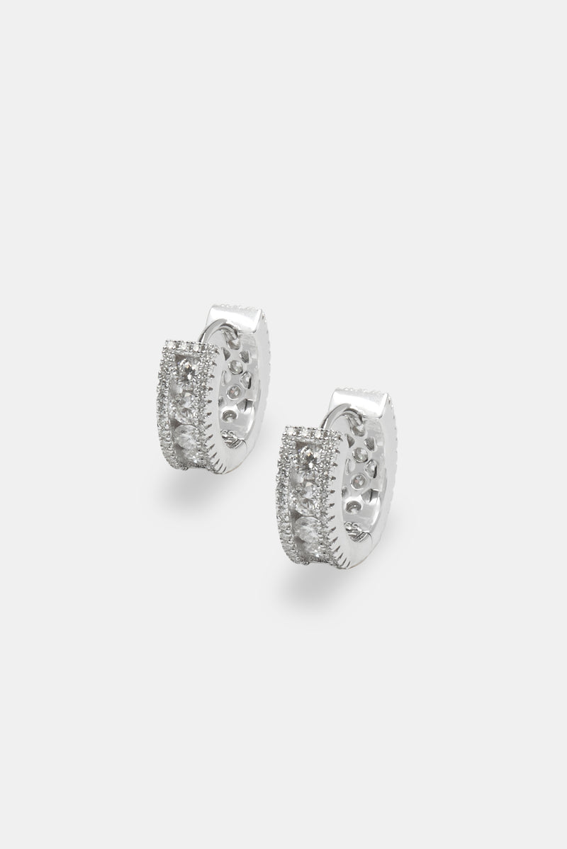 Moissanite Huggie Earrings