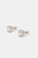 Moissanite 7mm Cluster Stud Earrings