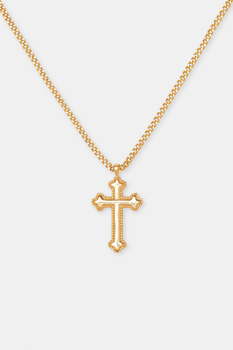 Polished Cross Necklace