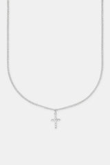 Twisted Micro Cross Necklace - 15mm