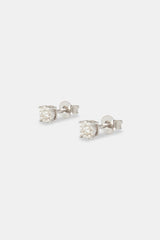 Women's Moissanite Cluster Stud Earrings - 4.5mm