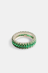 Baguette Band Ring - Dark Green