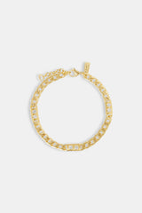 6mm Cuban CZ Panel Bracelet