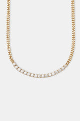 Tennis Centre Cuban Chain - 5mm - Gold