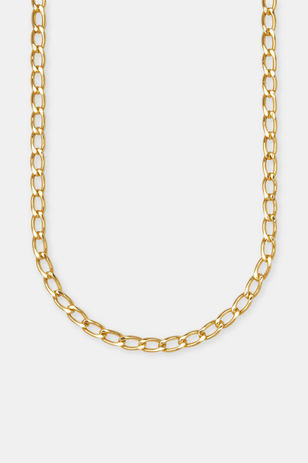 Curb Chain - 6mm - Gold