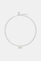 Iced Double Cross Motif Cuban Necklace - 10mm