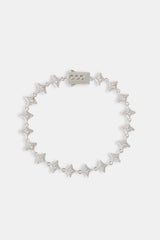 Iced Star Motif Bracelet - 8mm