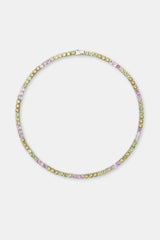 Pastel Colour Tennis Chain - 5mm