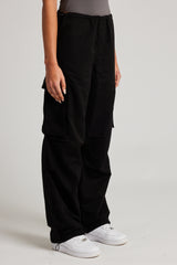 Cernucci Cargo Parachute Trouser - Black