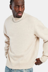 Cernucci Knitted Crew Neck Sweater - Beige