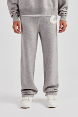 Fluffy Intarsia C Jogger - Grey