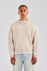 Cernucci Fluffy Intarsia Sweater - Off White