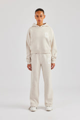 C Knitted Tracksuit - Oatmeal