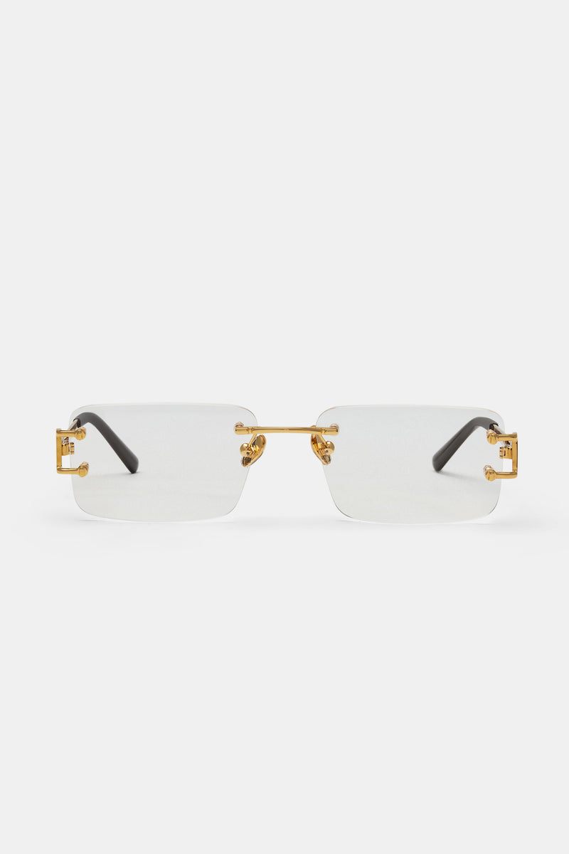 Metal Rectangle Lense Sunglasses