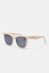 Cat Eye Acetate Sunglasses - Ecru