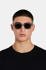 Classic Square Acetate Sunglasses - Transparent Grey