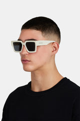 Chunky Acetate Sunglasses - Ecru