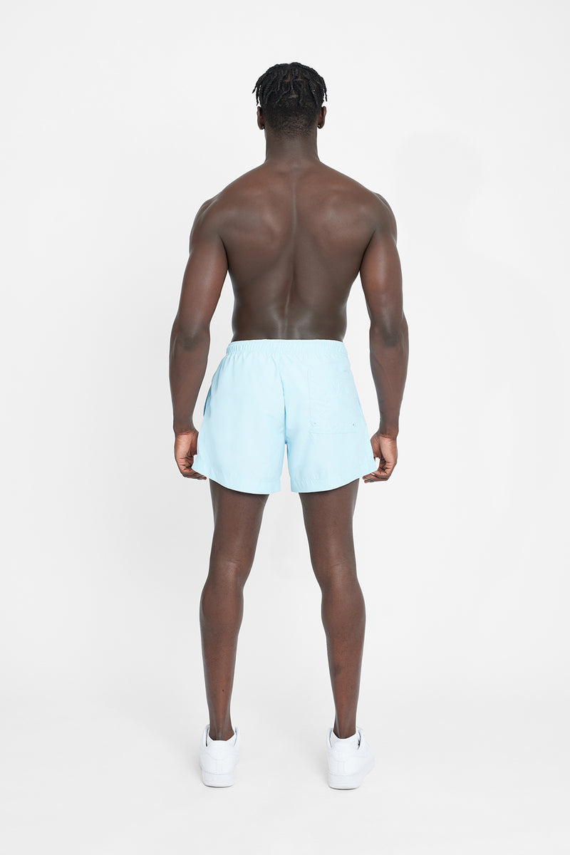 Cernucci Logo Swim Shorts - Baby Blue