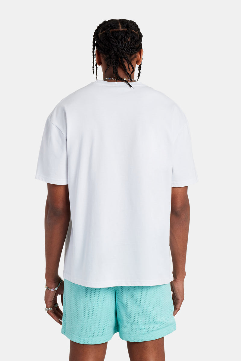 Rio Beach Football Oversized T-Shirt - White