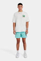 Palm Yacht Embroidered Oversized T-Shirt - Off White