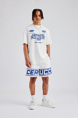 Moto Jersey Shorts - Off White