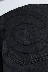 Denim Short - Washed Black