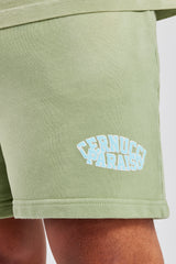 Spray Washed Paraiso Jersey Short - Washed Green