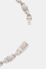 Iced Baguette CZ Cross Drop Chain